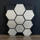 Hexagon Akustikpaneel Grau-1