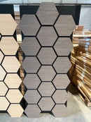 Hexagon Akustikpaneele Walnuss-5