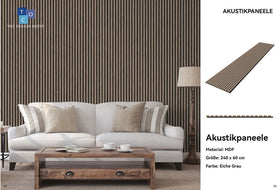 Akustikpaneel Eiche Grau - 0