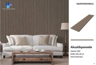 Akustikpaneele Eiche Grau1 Paneel statt 99€ für nur 69€ ⇾