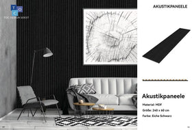 Akustikpaneel Eiche Schwarz - 0