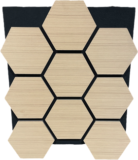Hexagon Akustikpaneele Eiche Hell