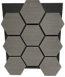 Hexagon Akustikpaneele Eiche Schwarz-1
