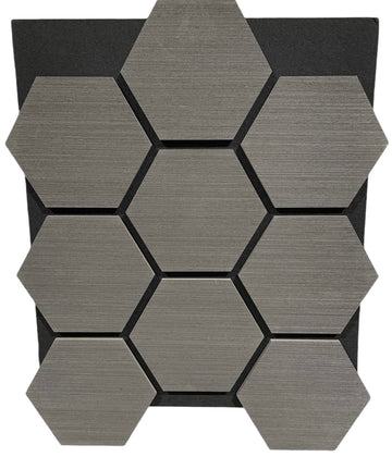 Hexagon Akustikpaneel Eiche Schwarz