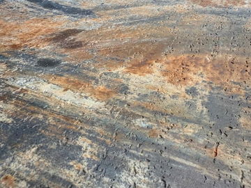 Steinteppich in Rost e Optik