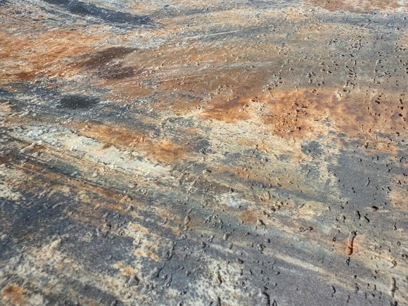 Steinteppich in Rost e Optik