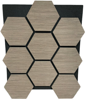 Hexagon Akustikpaneele Walnuss