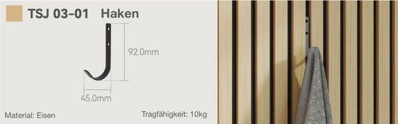 Jackenhalter für Akustikpaneele