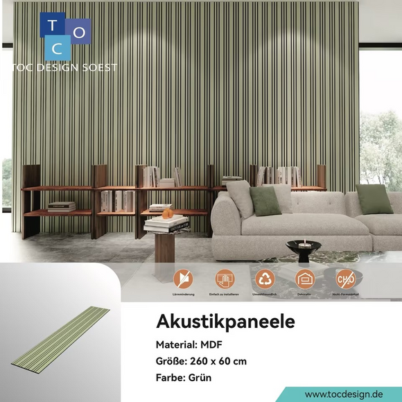 Akustikpaneel Grün