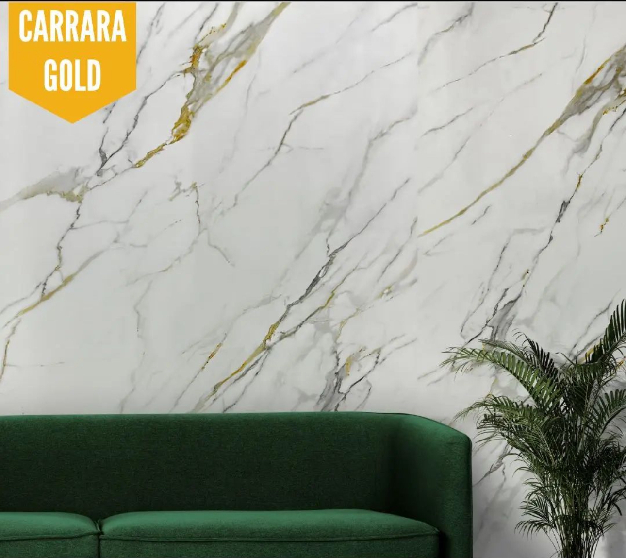 Wandpaneel in Marmor- & Granitoptik "Carrara Gold"