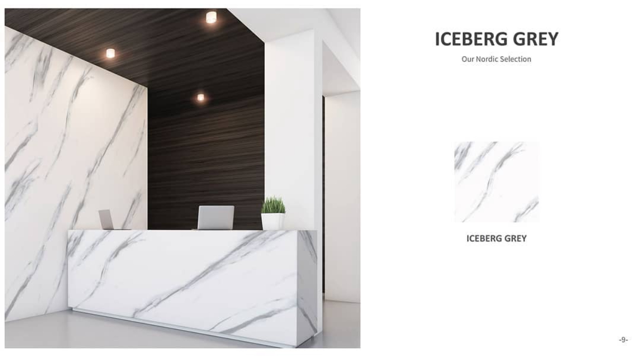 Ice Berg Grey - 2.44m x 1.22m